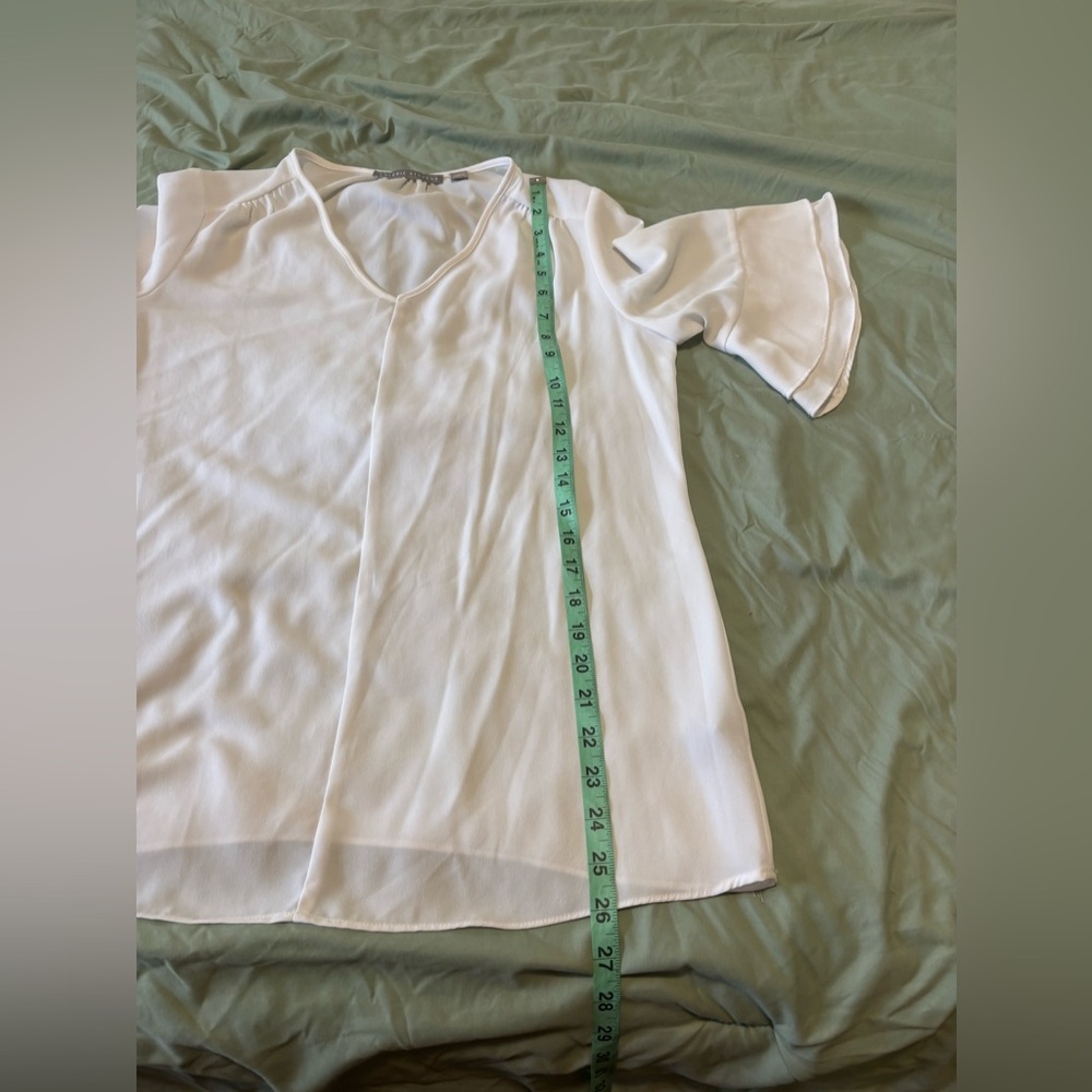 Valerie Stevens, Women’s 3/4 Sleeve Blouse, white, Size Small - Picture 7 of 10